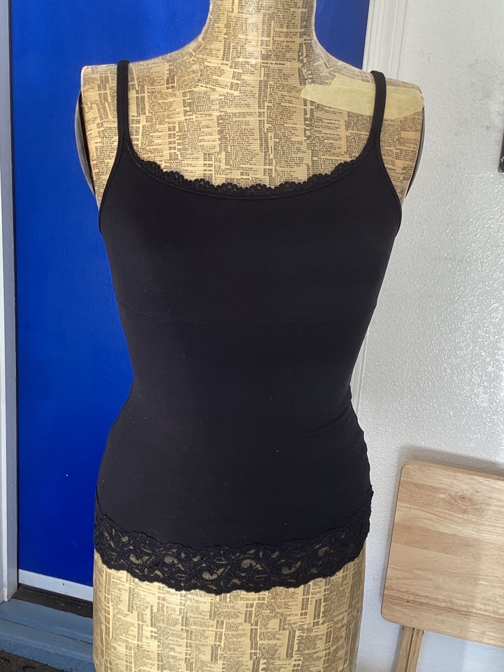 Black Lace Flexees Cami Tank size M